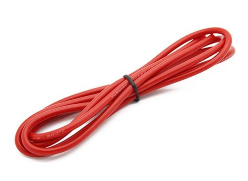 AWG14 Turnigy Red High Quality Silicone Wire 1m [171000722-0]